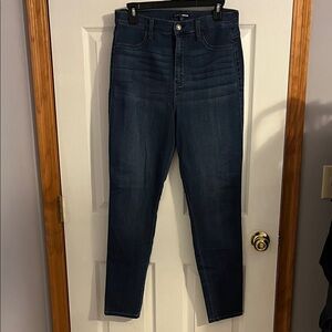 Fashion Nova High Rise Dark Blue Jeans